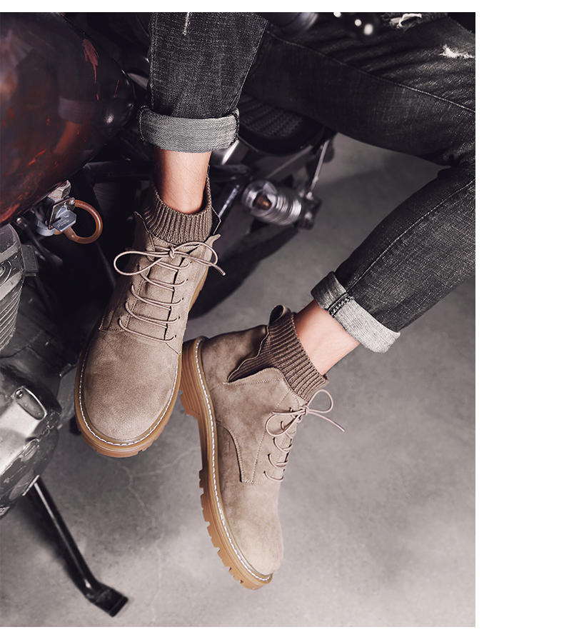 Giày nam cao cổ giày nam Giày tuyết Martin ủng nam mùa đông nam cộng với giày nhung cotton 2018 mới giầy thể thao nam
