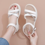 Модные сандалии для матери, модная обувь, летние комфортные туфли, городской стиль, для среднего возраста