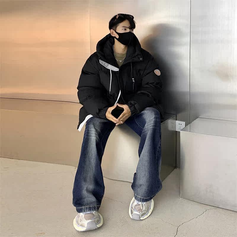 连帽羽绒棉服男士冬季2023新款晋江加厚工装男生棉衣外套袄子防寒 4