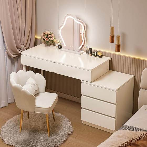 Dressing table bedroom simple modern bedside table dressing table storage cabinet integrated cream style new dressing table