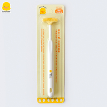 Yellow duckling baby oral cleaning brush for more than 6 months baby milk toothbrush tongue coating cleaning brush