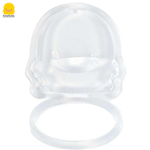 Yellow duckling baby silicone tooth grinding teeth training bite ring cute shape cooking food grade