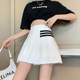 Slimming, anti-exposure pleated skirt, preppy A-line skirt