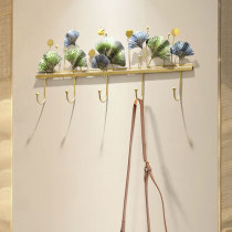 Creative light luxury key adhesive hook wall decoration metal hanger porch wall decoration pendant personalized clothes hook