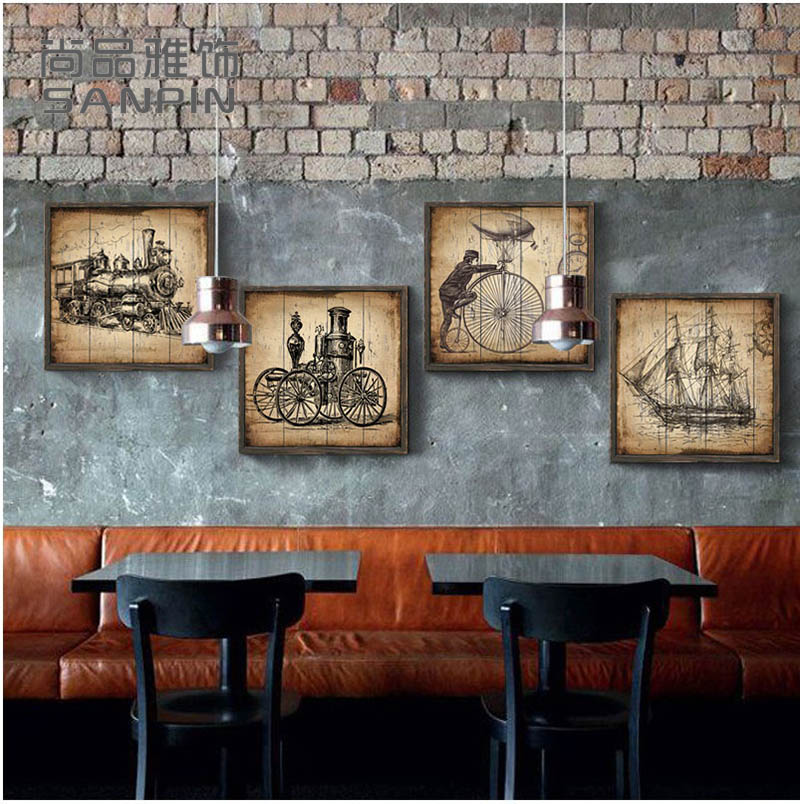 Usd 55 71 Retro Style European Murals Framed Painting Retro Style European Murals Framed Painting Living Room Wall Decoration Bar American Paintings