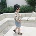 Áo sơ mi nữ tay ngắn 2019 hè mới Hàn Quốc phiên bản trẻ em lỏng lẻo áo sơ mi nam nữ mỏng bé - Áo sơ mi quần áo trẻ con Áo sơ mi
