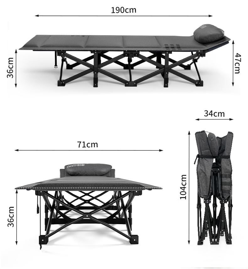 耐朴オフィス昼休み神器昼寝寝椅子シングル折りたたみベッド簡易病院付き添いポータブル行軍ベッド,タオバオ代行-チャイナトレーディング