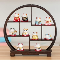 Nhỏ may mắn mèo đồ trang trí hiện đại nhỏ gọn dễ thương mini gốm mở cửa hàng quà tặng trang trí sáng tạo phòng khách nhà cấp 4