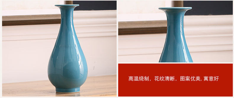 Jingdezhen ceramics pink antique vases, flower implement I and contracted sitting room place, home decoration process