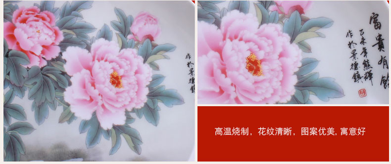 Jingdezhen ceramic disc furnishing articles plate ideas in home decoration plate wine porcelain furnishing articles handicraft ornament