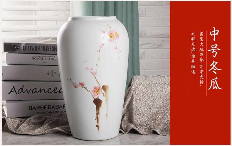 Jingdezhen hand - made ceramic vase three - piece flower restaurant furnishing articles furnishing articles I and contracted sitting room art act the role ofing is tasted