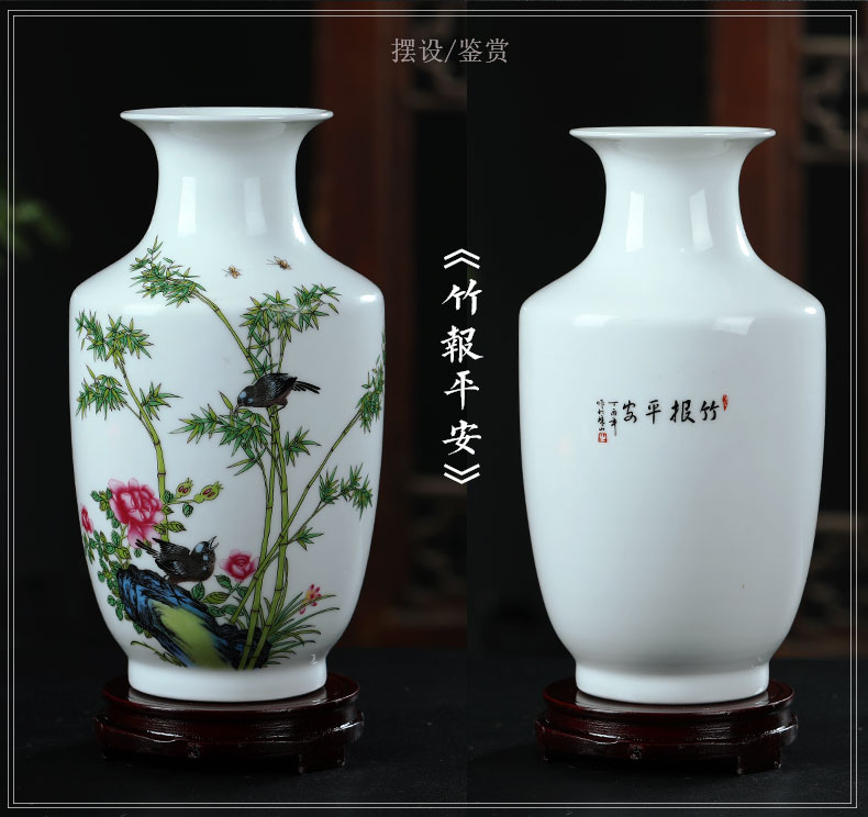 Jingdezhen ceramics floret bottle furnishing articles dried flower arranging flowers Chinese wine sitting room adornment TV ark, crafts