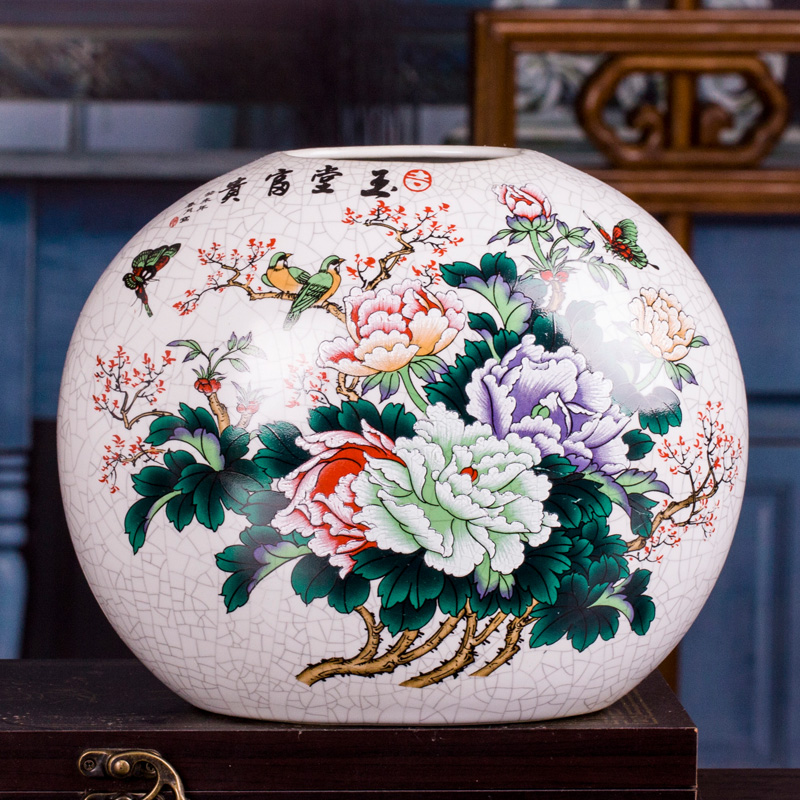 Jingdezhen ceramic vases, rural household decorations sitting room porch porcelain crafts antique European - style furnishing articles