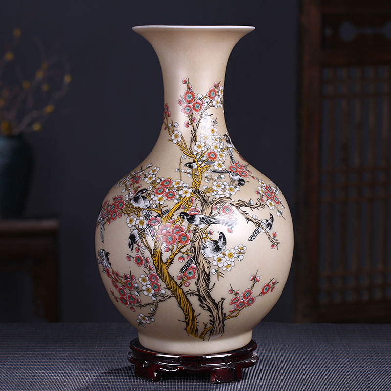 Good clubs at the jingdezhen ceramics powder enamel vase household adornment handicraft decoration furnishing articles in the living room