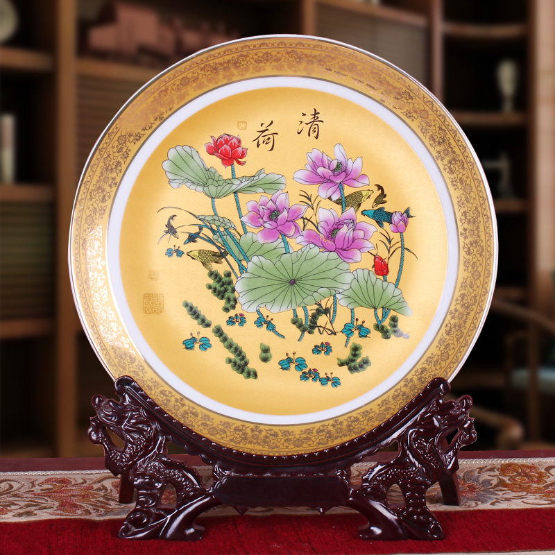 Jingdezhen porcelain home decoration porcelain decoration home and everything a modern fashion handicraft hang dish