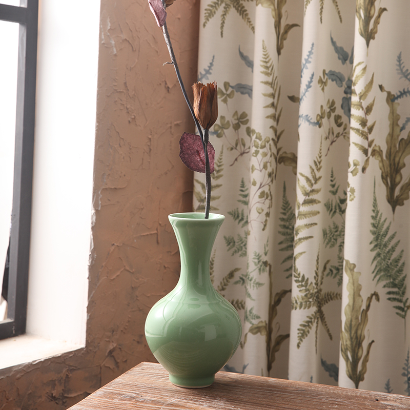 Jingdezhen ceramics shadow blue glaze antique vase handicraft decoration home decoration furnishing articles
