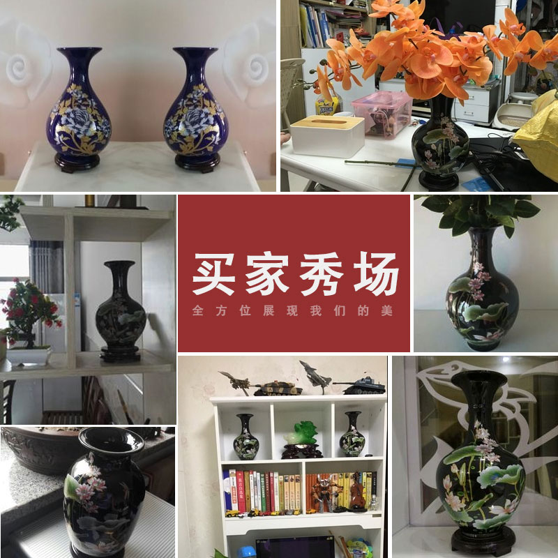 Jingdezhen porcelain craft floret bottle furnishing articles sitting room flower arranging exchanger with the ceramics decoration of Chinese style household adornment blue