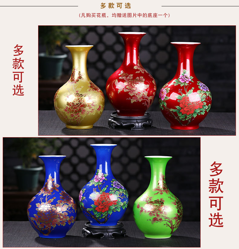 Jingdezhen ceramics vase is placed small pure and fresh and the sitting room TV ark, home decoration decoration creative arts and crafts