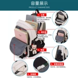 Ранец, вместительная и большая сумка через плечо, рюкзак, для средней школы