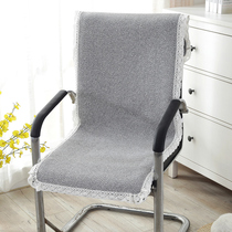Customized Four Seasons cotton and linen one-piece chair cushion thin dining chair cushion summer non-slip office cushion