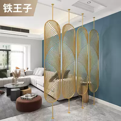 Italian TIE design Nordic light luxury iron screen partition living room office rotatable porch decoration