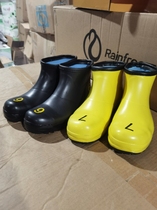 21 Spring and summer new low - gang digital steel bag header boots anti - smashed waterproof mens boots personalized rubber boots