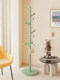 Solid Wood Coat Rack Dopamine-Style Clothes Rack Bedroom Floor-Standing Home Use Cream-Style Clothes and Bag Rack