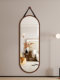 Retro Full-Length Dressing Mirror, Wall-Mounted, for Girls' Bedroom, Wall-Hanging, Home Use, Behind the Door, High-End Irregular-Shaped Mirror