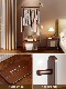 All solid wood clothes hanger floor-standing bedroom home coat rack Chinese style room small space-saving clothes hanger