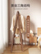 Solid wood clothes hanger floor-standing bedroom clothes hanger home living room clothes storage coat rack folding room clothes drying rack