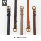 Летний модный универсальный ремень, брендовые штаны, джинсы, из натуральной кожи, простой и элегантный дизайн