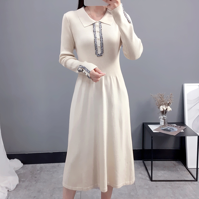 Anti-mùa qingcang phụ nữ áo len siêu lửa dày 2020 mới nước giả nhung knitsweater sâu đến đầu gối lỏng lẻo mã quần áo của phụ nữ