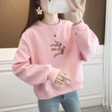 Толстовка, модное нижнее белье, круглый воротник, с вышивкой, 2024 года, подходит для подростков, городской стиль, в западном стиле