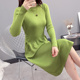 Anti-mùa qingcang phụ nữ áo len siêu lửa dày 2020 mới nước giả nhung knitsweater sâu đến đầu gối lỏng lẻo mã quần áo của phụ nữ