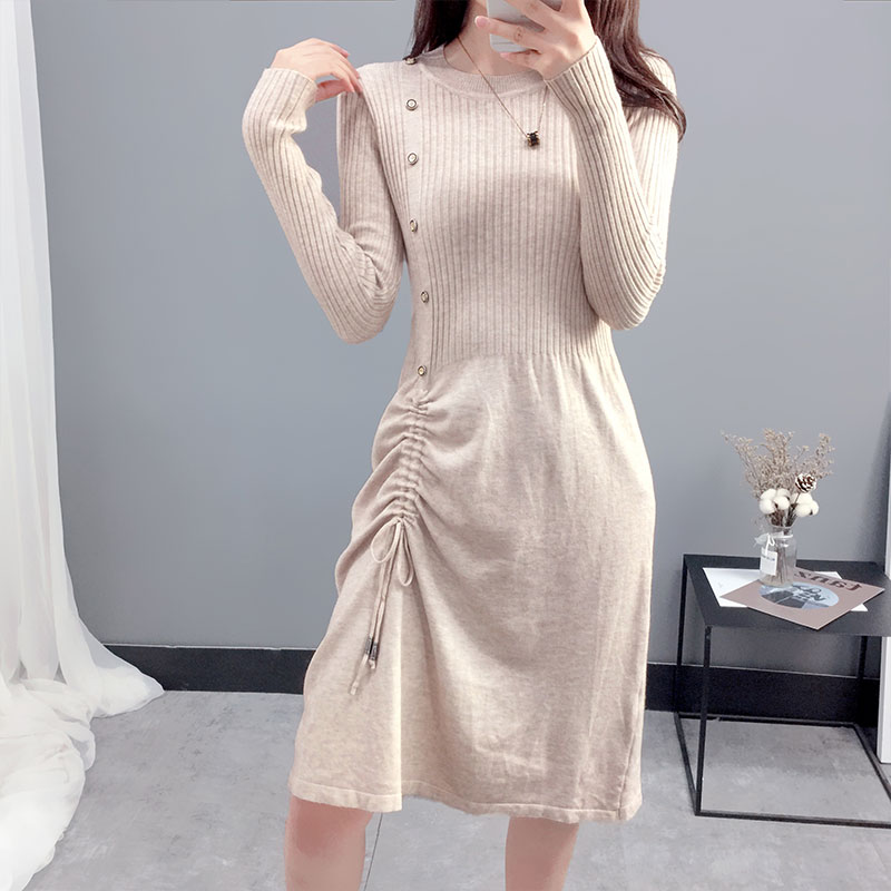 Anti-mùa qingcang phụ nữ áo len siêu lửa dày 2020 mới nước giả nhung knitsweater sâu đến đầu gối lỏng lẻo mã quần áo của phụ nữ