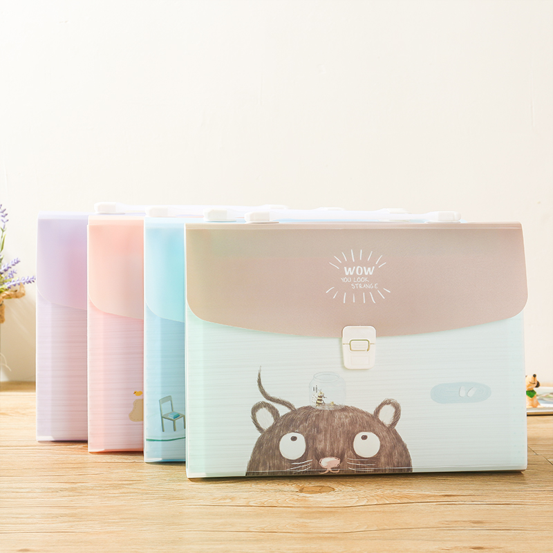 小天使文件夹多层学生用分类资料册卷子收纳盒