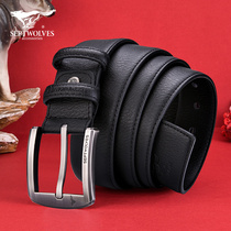 Seven Wolves Lengthened Girdle Mens Fat Big Code Fats Man Belt Needle Buckle Genuine Leather Fat Peoples Guy Yard Widened Pants With Long Pants