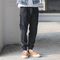 Non-sharp sword three-dimensional tailoring Korean slim small feet tapered pants Japanese Tide mens youth toe casual pants