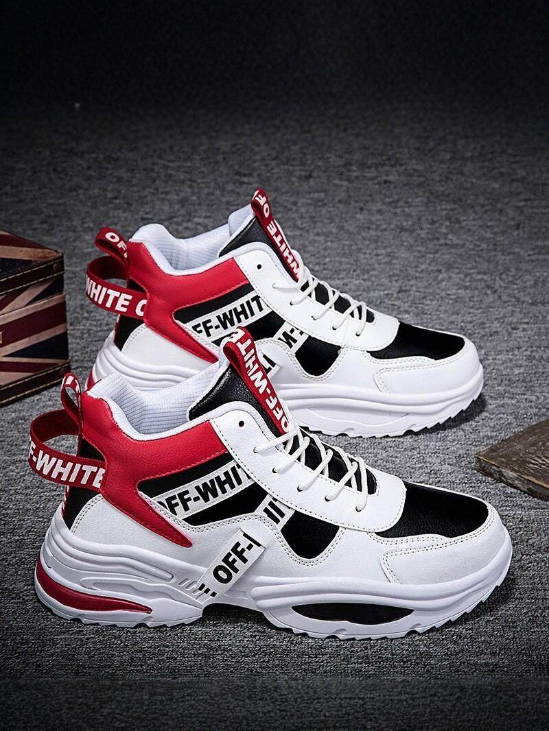 Martin Boots for Men 2025 New High-Top Work Boots Waterproof Non-Slip Height-Increasing White Shoes Youth Dad Trendy Shoes