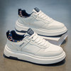 Men's Shoes Winter 2025 New Trendy Brand High-End Feel Youth Soft-Soled Casual Versatile Sports Height-Increasing White Sneakers