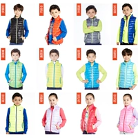 Trẻ em Li Ning mặc vest nam và nữ cotton mùa đông trẻ em lớn trẻ em mùa thu học sinh thể thao giản dị áo khoác gió thể thao