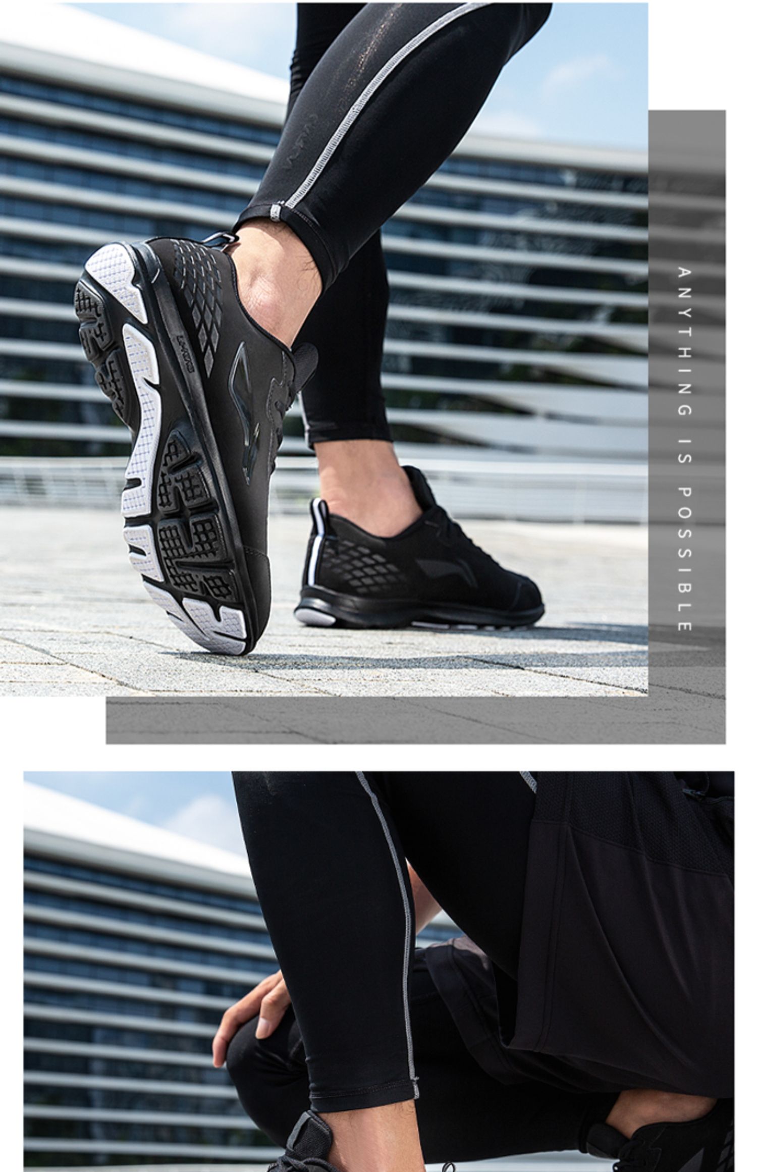 Giày chạy bộ Li Ning giày nam mùa thu nam mới mùa thu và mùa đông giày chạy bộ giày chính hãng mùa thu giày da nam - Giày chạy bộ giầy thể thao nữ