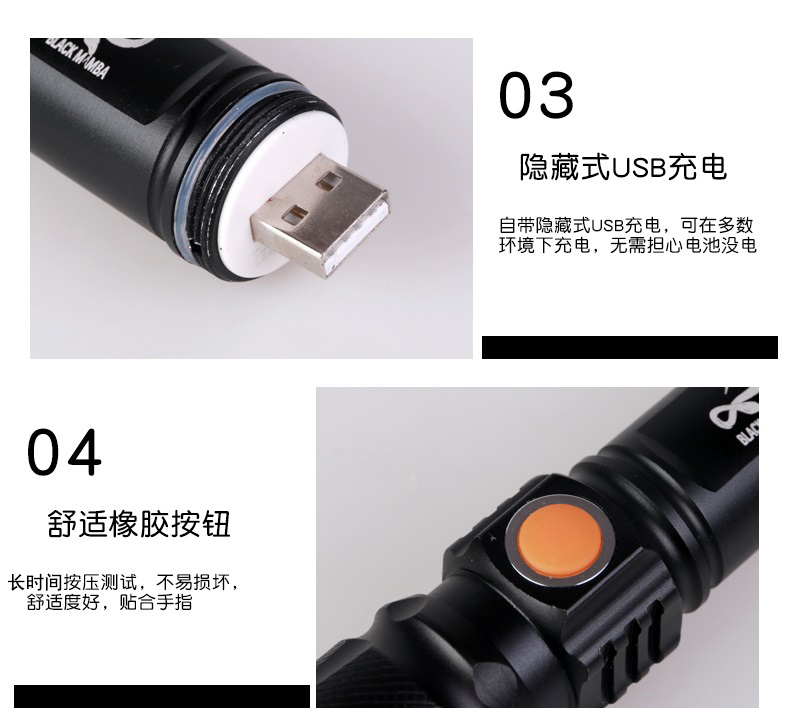 T6 công suất cao đèn pin xe đạp ánh sáng đèn pha xe đạp leo núi đêm cưỡi đèn chói đèn pin không thấm nước chiếu sáng ngoài trời đèn led pin sạc