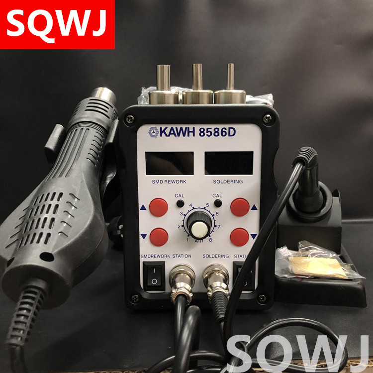 Furukawa dual digital display hot air gun soldering station two-in-one mobile phone repair anti-static thermostat electric soldering iron desoldering set