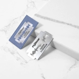 Импортное двусторонное лезвие из нержавеющей стали, старомодная бритва, в корейском стиле