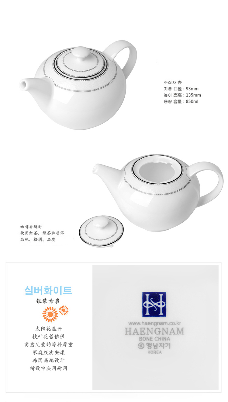 HAENGNAM Han Guoxing south China turn white ipads China tea/coffee pot with high - grade pot