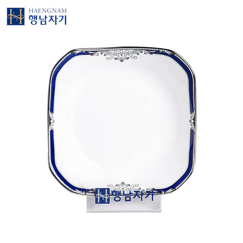 HAENGNAM Han Guoxing knights of south China five inches square small incision disc single ipads porcelain tableware dinning plate