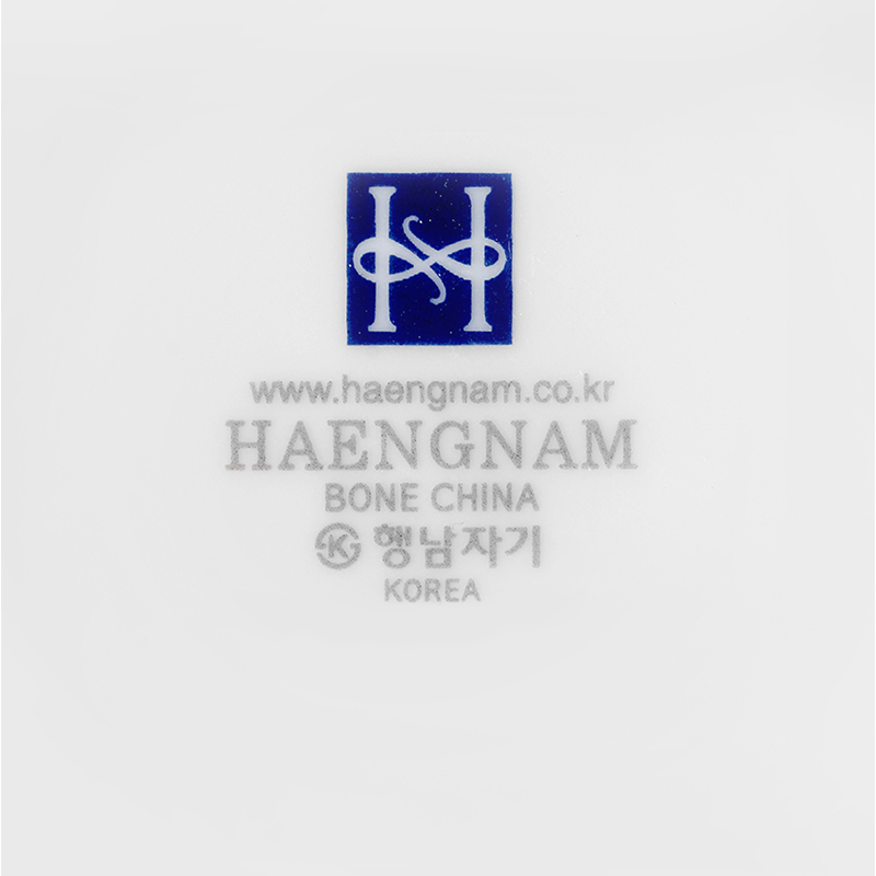 HAENGNAM Han Guoxing south China silver cutlery set 2 only 6.5/7.5 inch circular plates