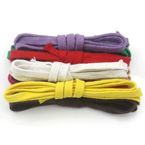 Двойной слой цвет хлопковой веревочный веревка ручной работы ручной работы с плоской веревочной одеждой.