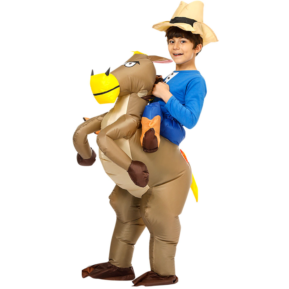 Shake-up 61 Children's Comic Dinosaur Inflatable Clothing Corner Color plays Halloween Performance Costume Event Clothes